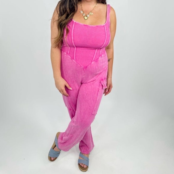 Pants - Pink Women's Jumpsuit